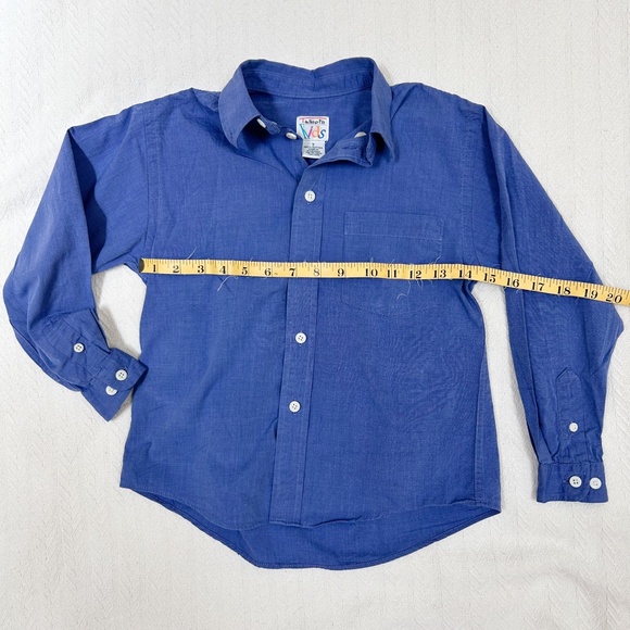 VINTAGE 90s Talbot Kids Blue Button Up Shirt. Long sleeve. 100% cotton. sz 7 - Picture 8 of 8